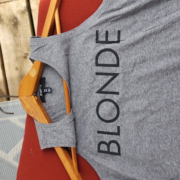 Brunette the Label Blonde Tank Top - M/L in Grey - Picture 4 of 5
